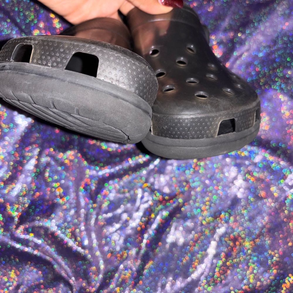 Black Translucent crocs - Picture 4 of 11